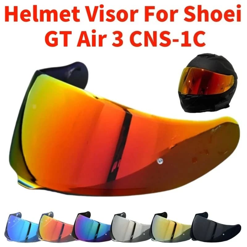 Visiera per casco CNS-1C CNS 1C GT-Air 3 Serie GT Air 3 Casco per moto Scudo Lente Mirino in vetro Specchio Accessori per SHOEI