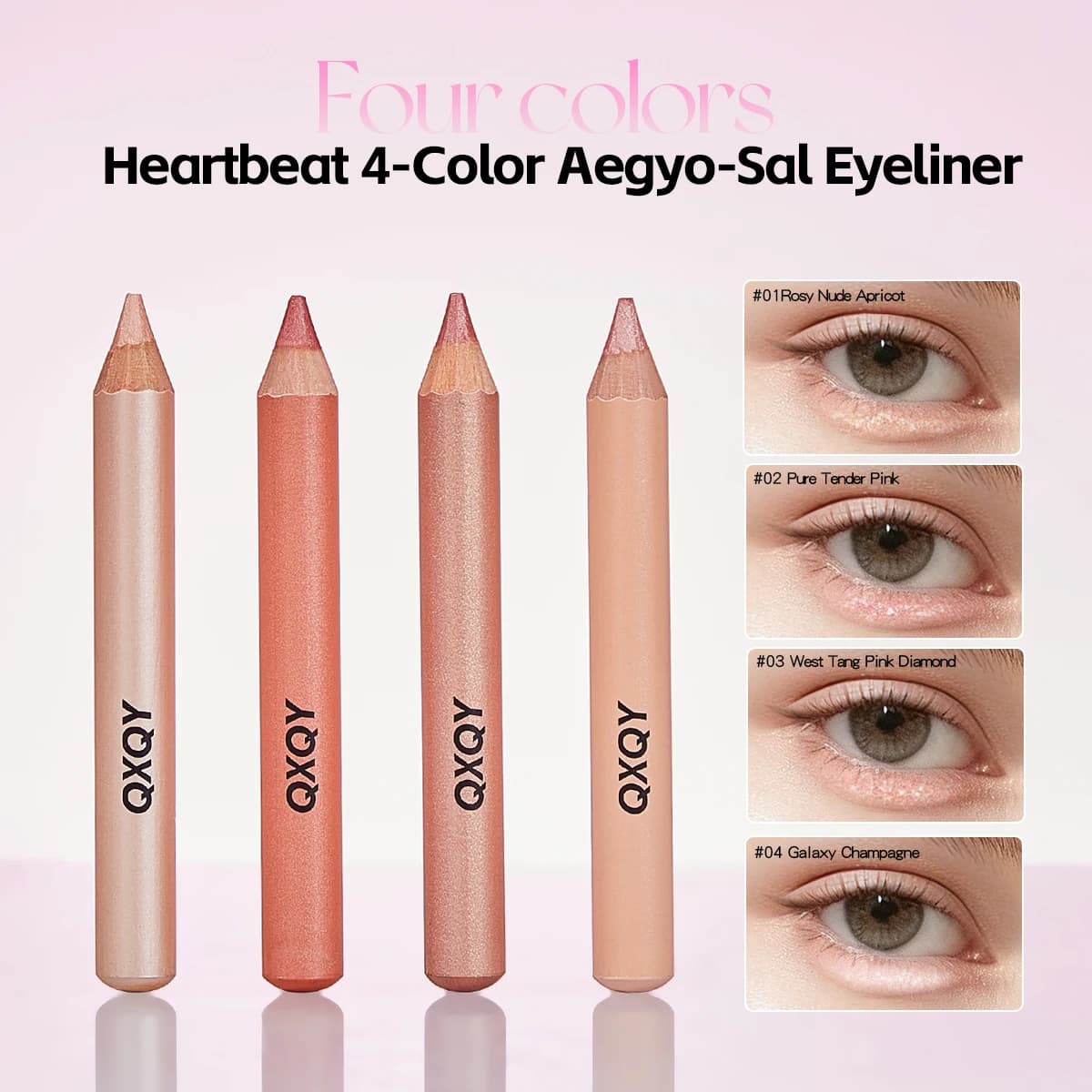Sparkling Eye Silkworm Pen Penna per il contorno occhi perlata, liscia e setosa, facile da applicare, per un look trucco occhi 3D