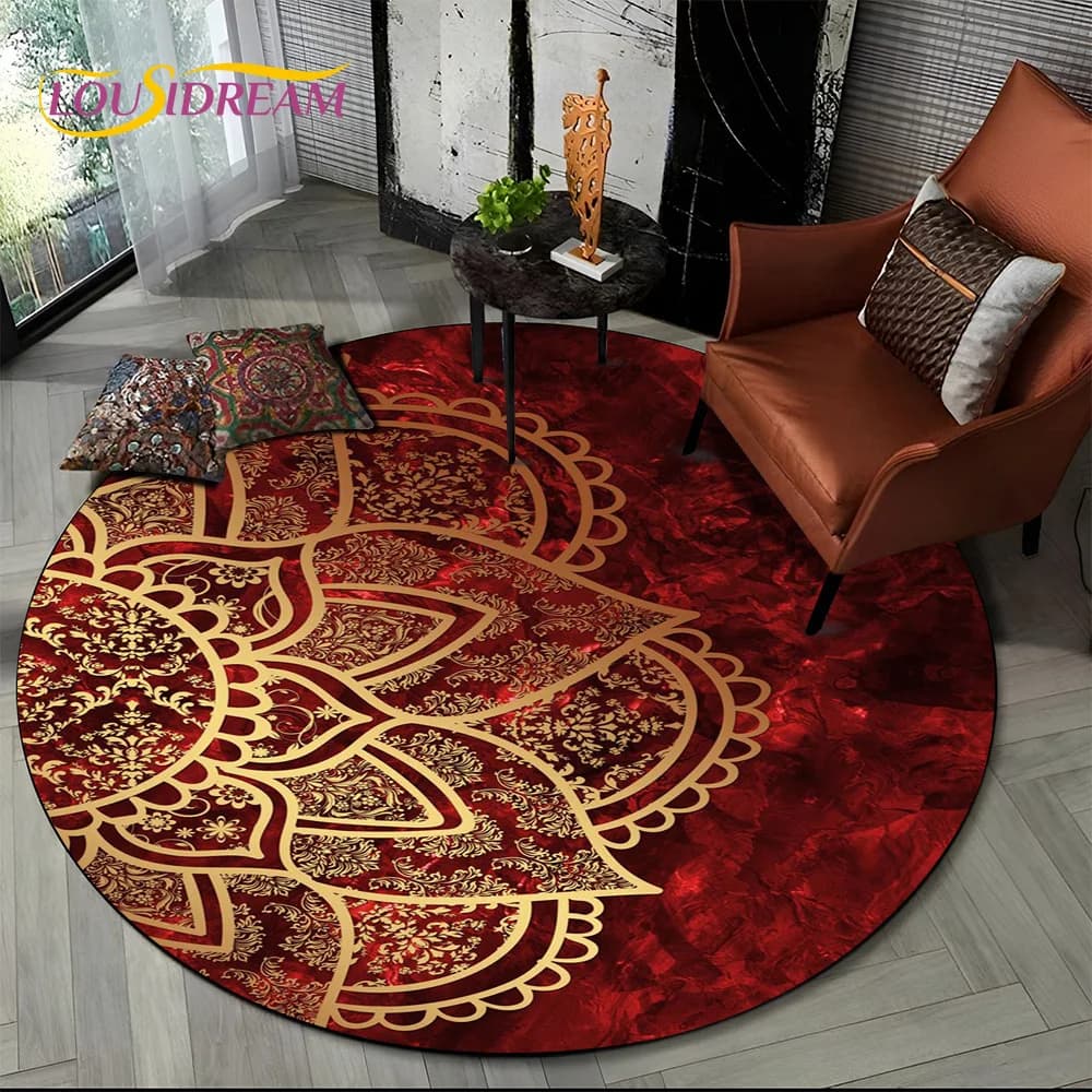 3D Meditation Mandala Bohemia nature Spirit Yoga tappeto rotondo tappeto per soggiorno camera da letto arredamento per bambini, tappeto per animali domestici tappetino antiscivolo