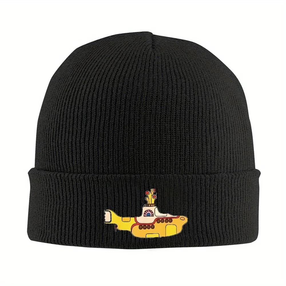 New 1pc Submarine The B-Beatle Knit Hat Beanie Autumn Winter Hats Warm Hip Hop Rock Band Cap Men Women