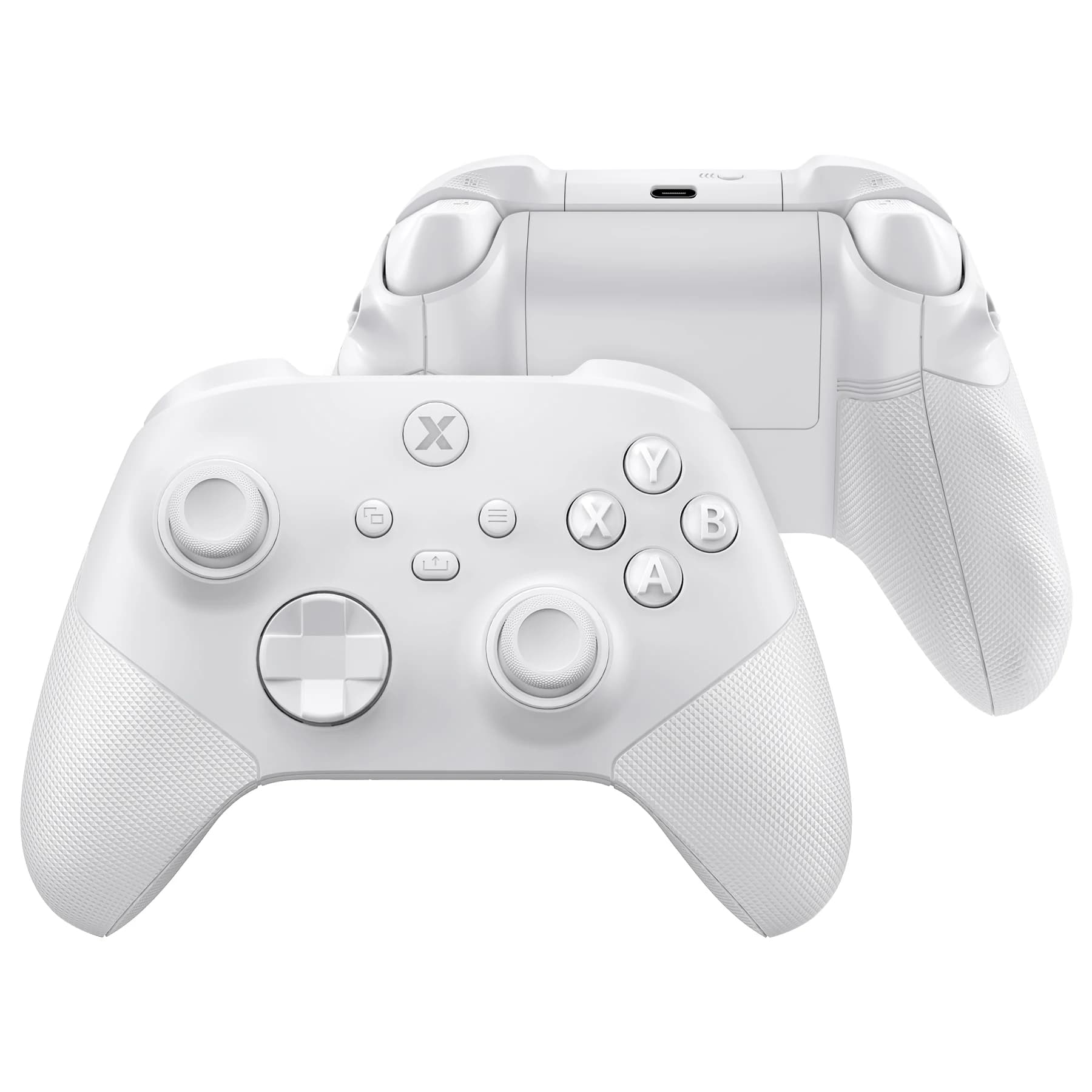 eXtremeRate Versione ASR Set completo di pulsanti Shell per controller Xbox Core (controller Xbox Series X e S) - Nero con texture diamante