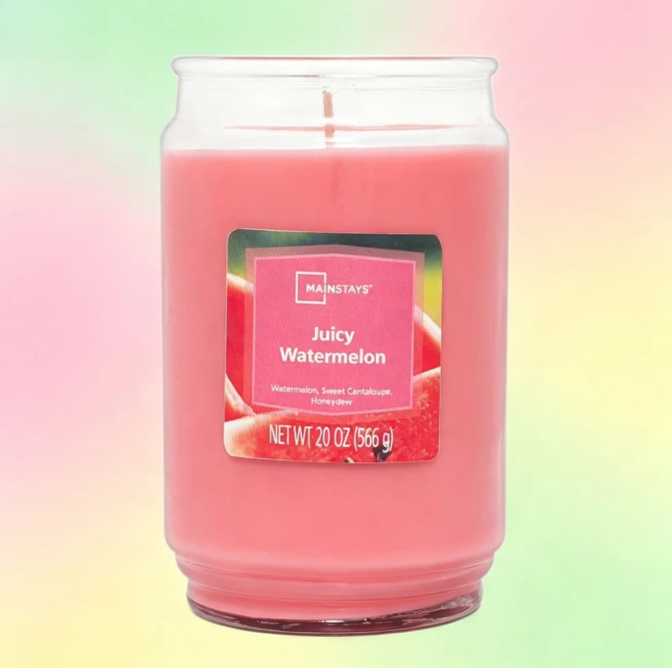 ICUTE-Large 20 oz Single Wick Candle with Juicy Watermelon Fragrance Home Aroma Decor