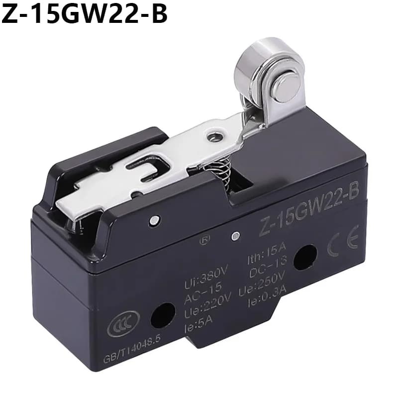 Z-15GW22-B cerniera a rullo corta normalmente aperta/chiusa NO NC microinterruttore di finecorsa a leva