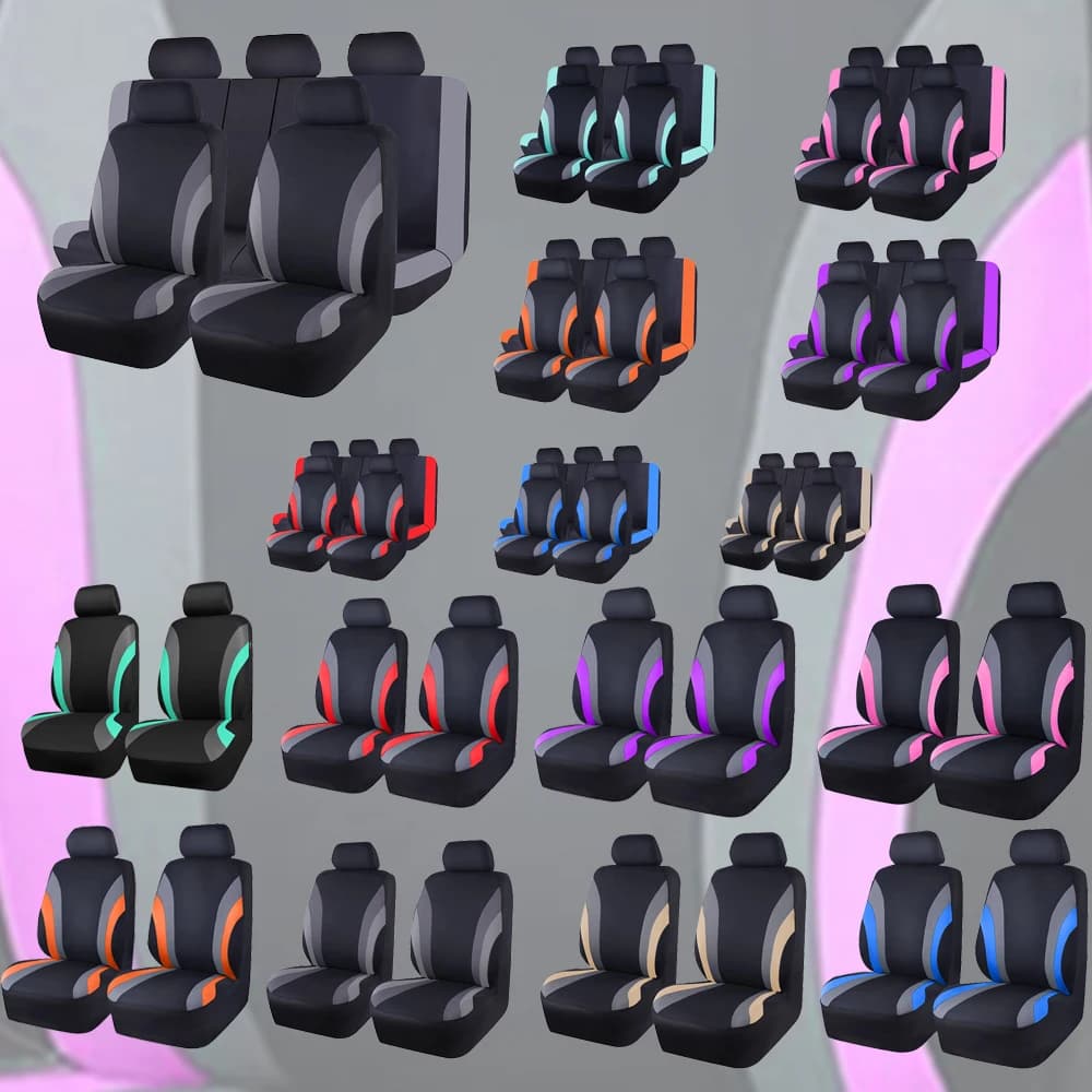 Universal polyester fabric seat covers for cars SUV truck Van Accessories Interior covers for cars