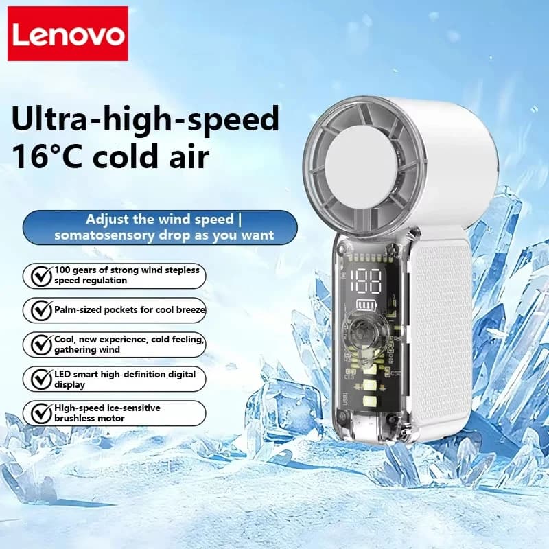 Xiaomi Mini Handheld Fan 100 Speed Turbo Wind Gun USB Rechargeable Portable Outdoor Cooling Device 2026 New