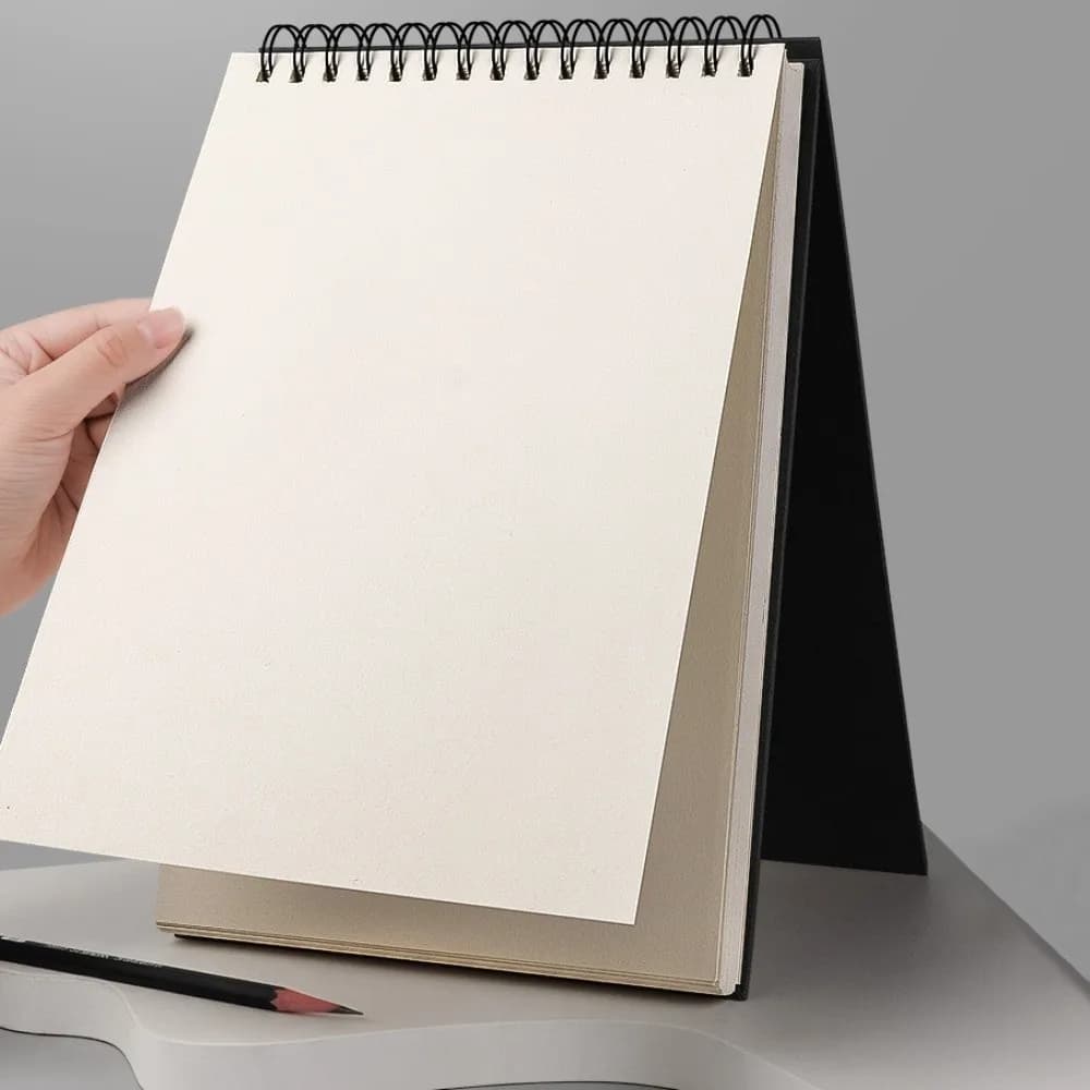 Durable Up Turning Loose-Leaf Sketchbook Taking Notes Diary Hand Ledger Waterproof Journal Memo Notepad Learning Supplies