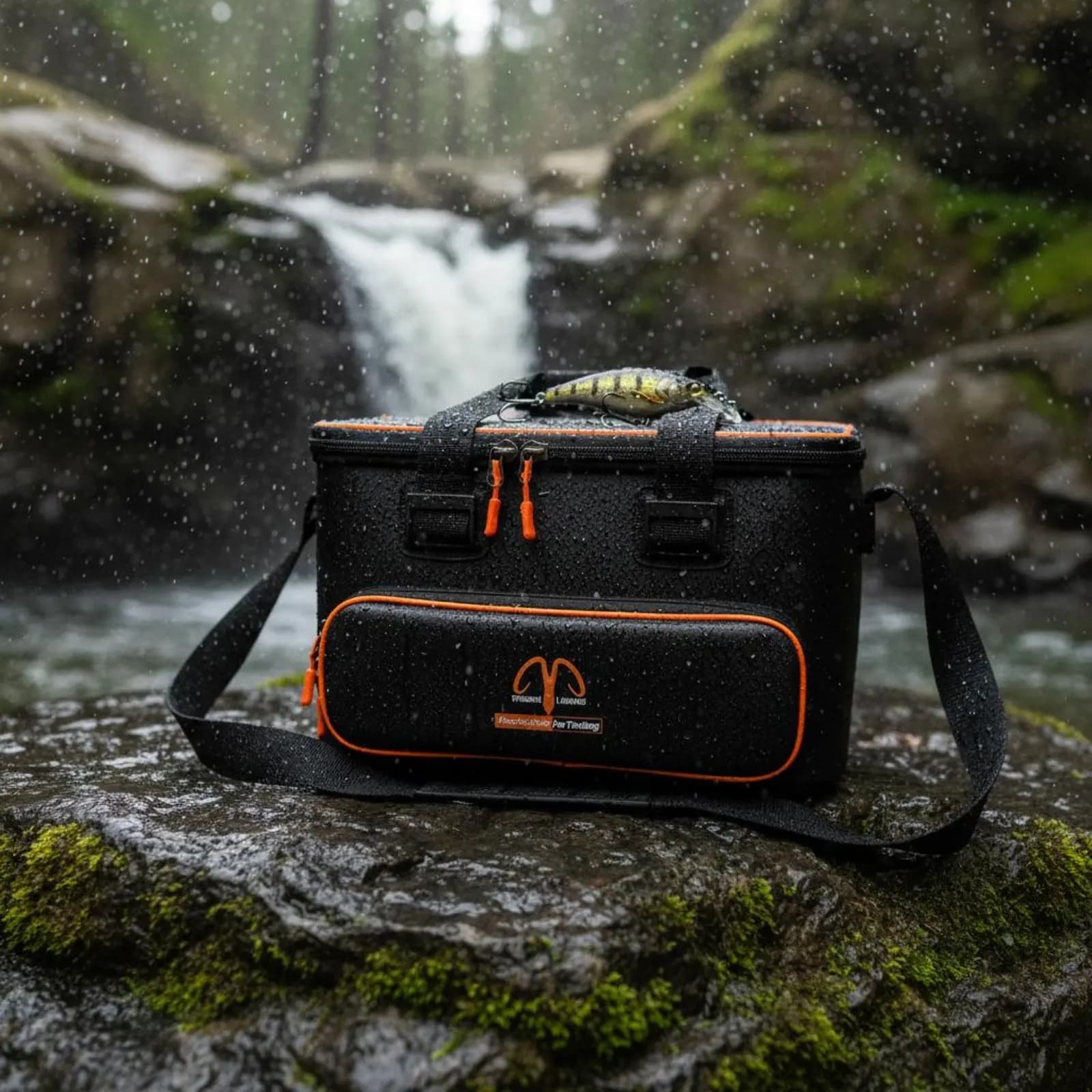 Contenitore per attrezzatura da pesca con 48 scomparti, borsa per attrezzatura da pesca in schiuma impermeabile, scatola per organizzare l'attrezzatura da pesca, resistente all'abrasione, facile da pulire