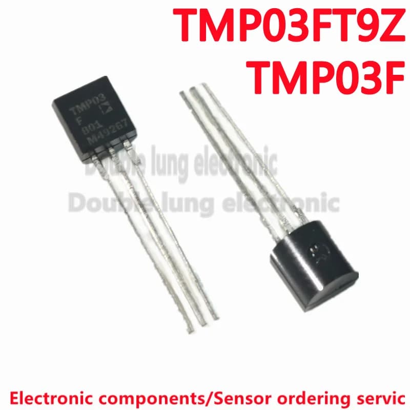 2 PZ/LOTTO TMP03FT9Z TMP03FT9 TMP03F TMP03 TO92 Sensore di Temperatura - Termometri con Uscita Digitale Seriale