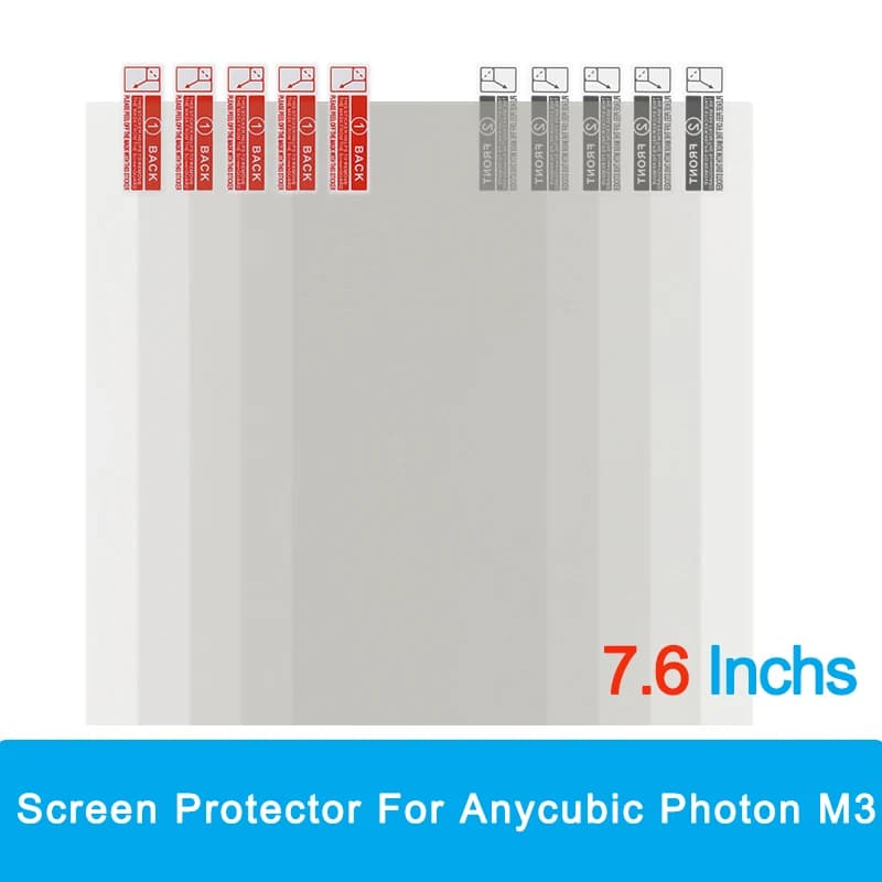 Pellicola salvaschermo per stampante 3D da 7.6 pollici per Anycubic Photon M3 pellicola protettiva per schermo LCD pellicola protettiva antigraffio