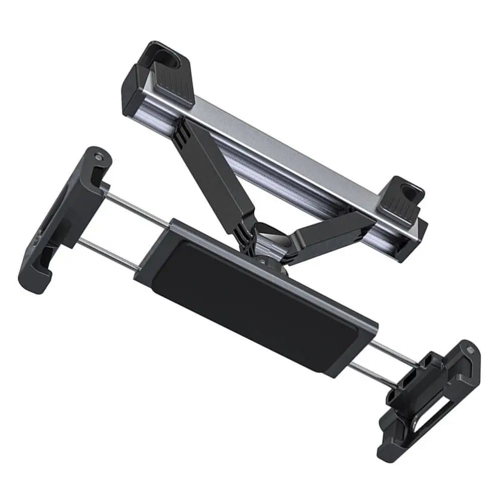 360 Degree Rotation Car Headrest Phone Holder Adjustable Non Slip Car Headrest Tablet Mount ABS Easy Clean