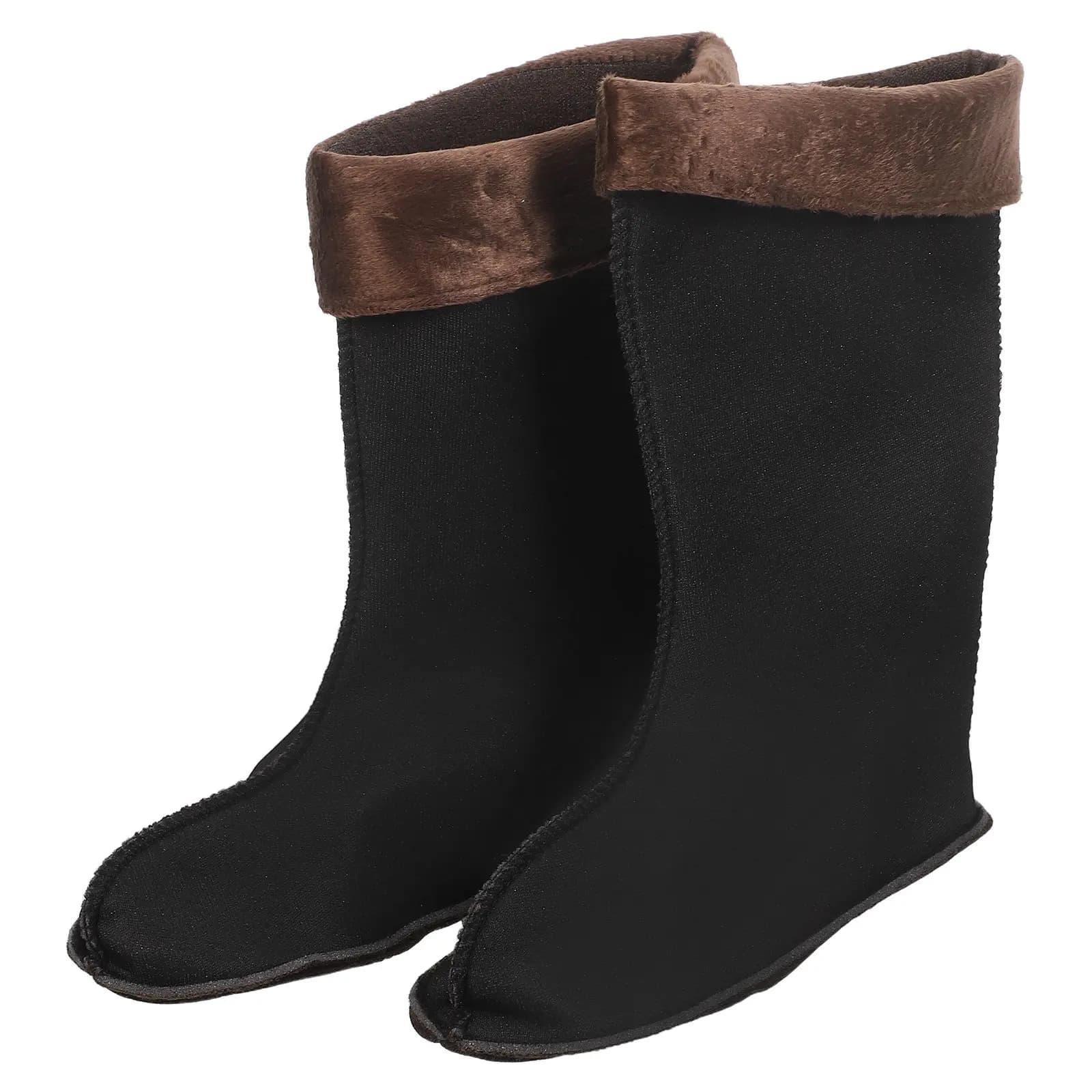 1 Paio di Fodere per Stivali da Pioggia per Uomo e Donna, Inserti in Pile Spesso, Calzini Termici per Scarpe Invernali, per Camminare all'Aperto e Fare Escursioni