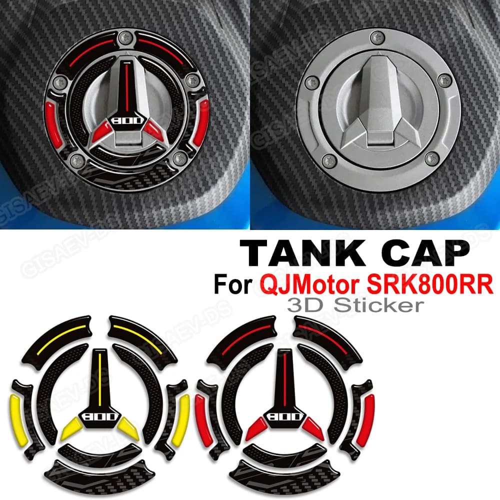 Moto For QJMotor SRK GSR 800 RR SRK800RR Tank cap Gas knobs Fuel oil Kit Ginocchio Carenatura Parafango Covers Protective adhesive
