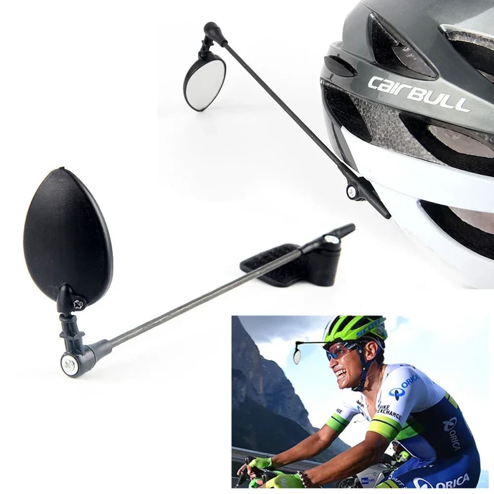 360 degree adjustable bike helmet rearview mirror Large-angle lightweight bicycle rearview mirror Accessories for bicycle rearview mirrors