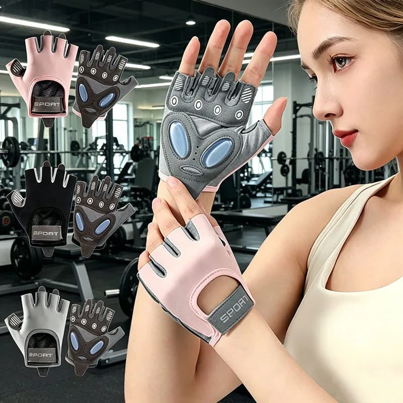 1 paio di guanti da ciclismo, guanti da fitness, guanti sportivi per sollevamento pesi, guanti antiscivolo per donne e uomini, guanti da yoga e ciclismo