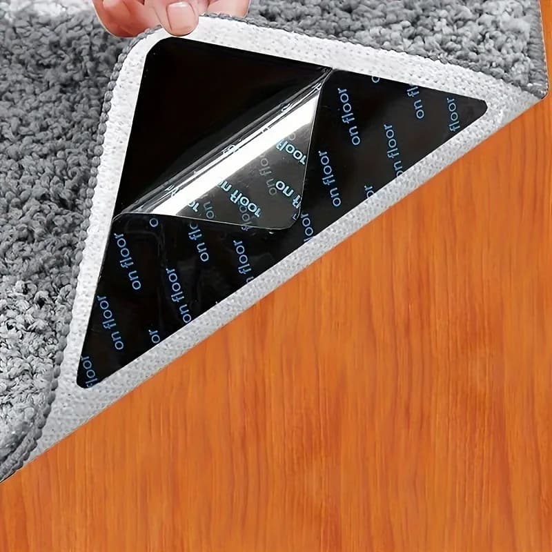 Adesivo Antiscivolo per Tappeti con Velcro Riutilizzabile, Nastro Biadesivo per Tappeti, Adesivo per Divani, Accessori per la Casa