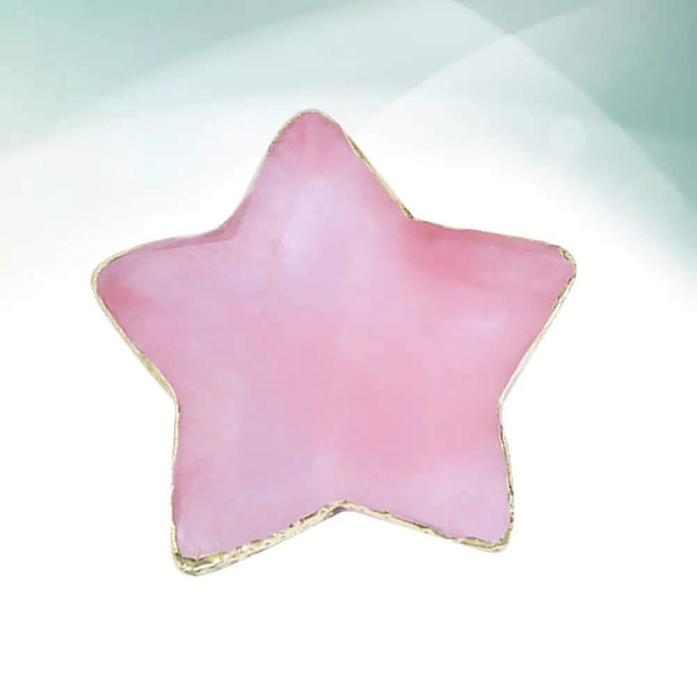 Star Shaped Resin Manicure Palette, Color Mixing Tray for Nail Art, Elegant Design in Agate, Lightweight and Portable, For Background and Lipstick