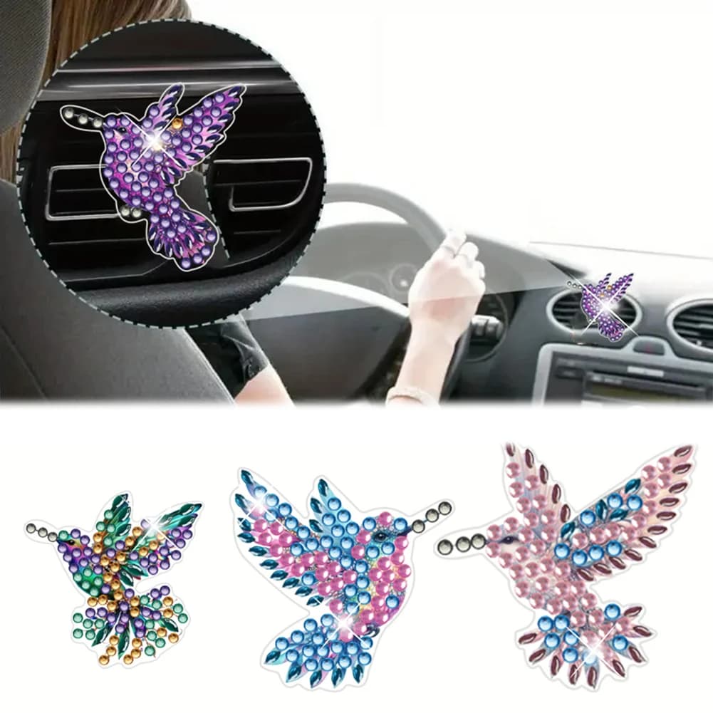 12 Pieces Clip Auto Scenter Diamond for Winding Bushes, Bling Decorations for Cars with Rhinestones, for Women