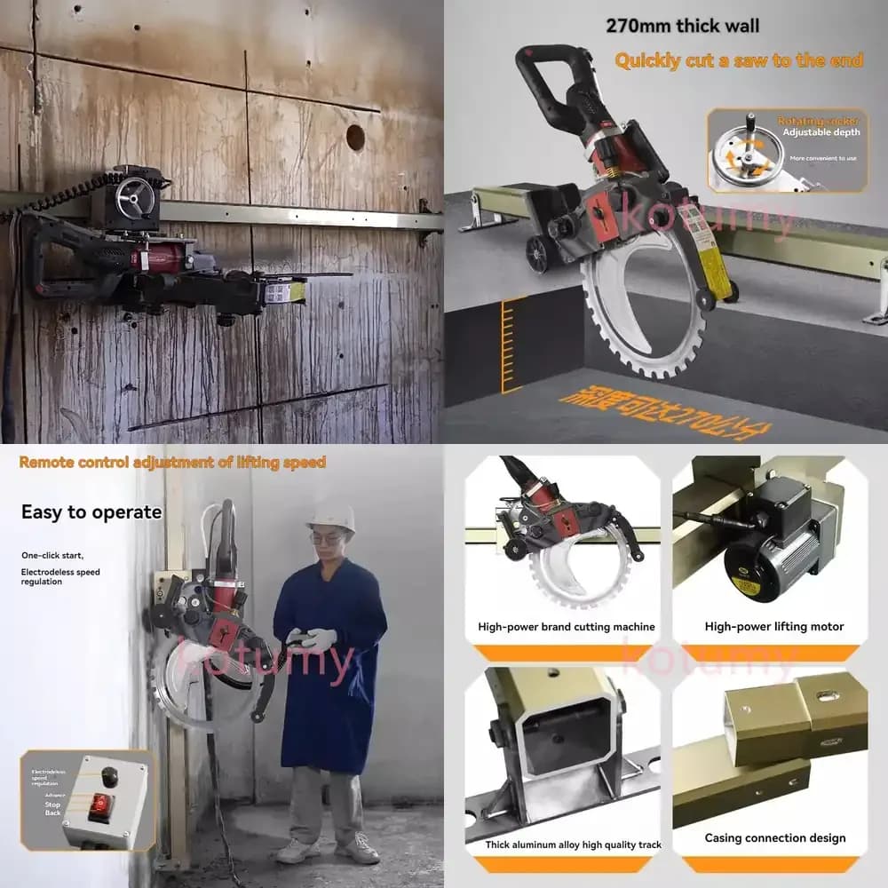 WAP01 Universal Circular Saw with Guide for Wall and High Power Cement Cutting