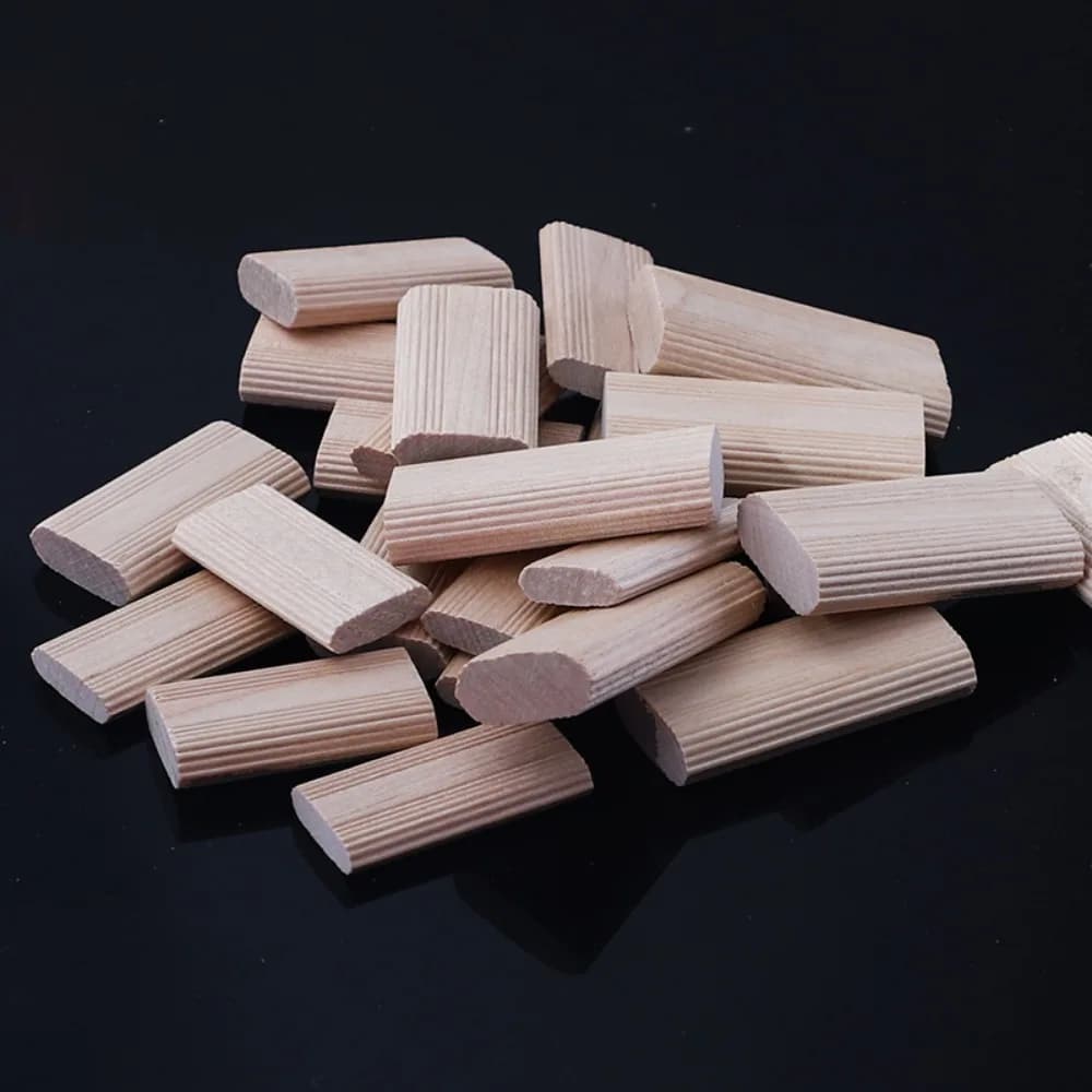 50/100 Pezzi Connettori in Legno di Faggio per Domino, Strumento di Posizionamento, Giunzioni per Mobili Fai-da-Te, Blocchi di Connessione
