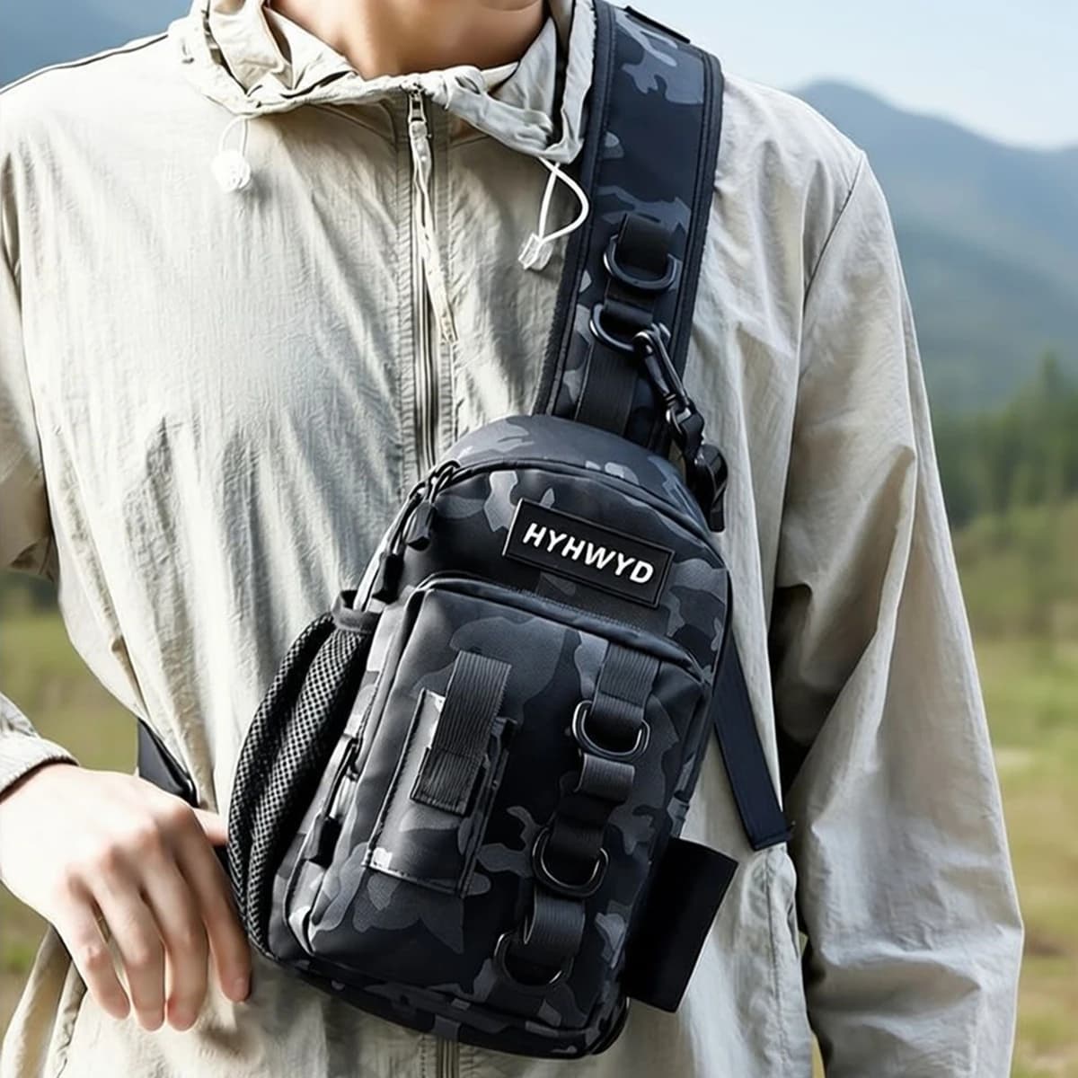 Multifunctional Fishing Bag Waterproof with Shoulder Strap