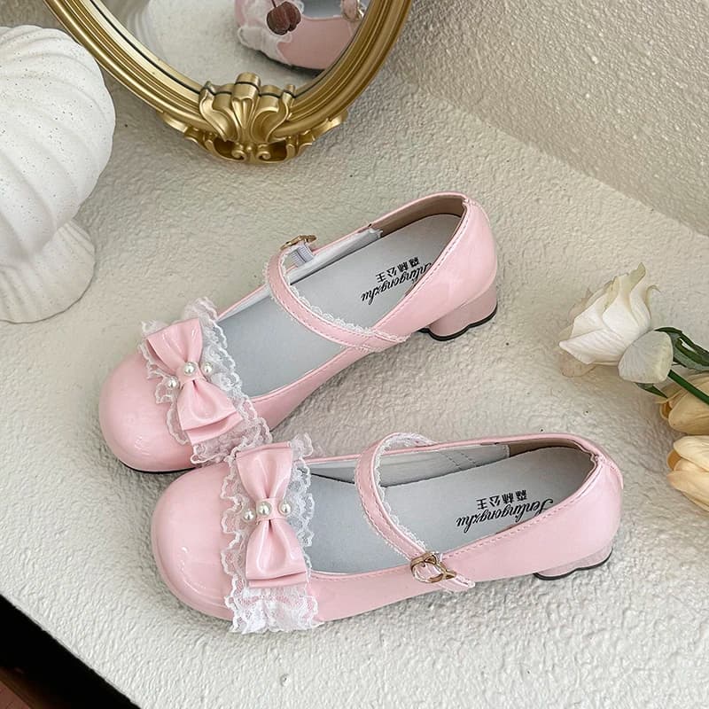Spring and Summer Bowknot Sweet Women's Single Shoes 2026 New Style High Heels