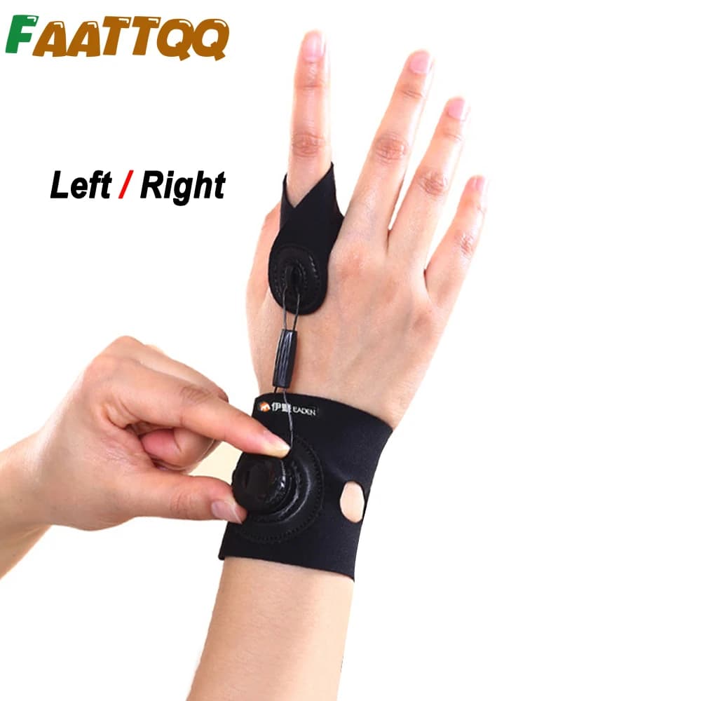 1 Pezzo Tutore Regolabile per Dito Indice, Medio, Anello e Mignolo con Manopola, Supporto per Polso