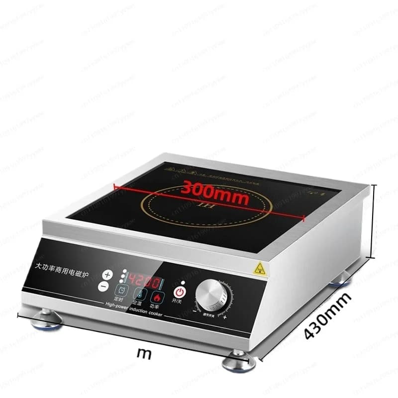 Commercial Induction Stove High Power 220V 4200W, Special for Restaurants, with Frying Plate and Battery Stove
