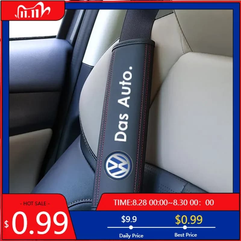 Copri Cinture di Sicurezza per Auto VW GTI GOLF 2026, 2 Pezzi, Accessori per Volkswagen Tiguan Touareg Beetle P