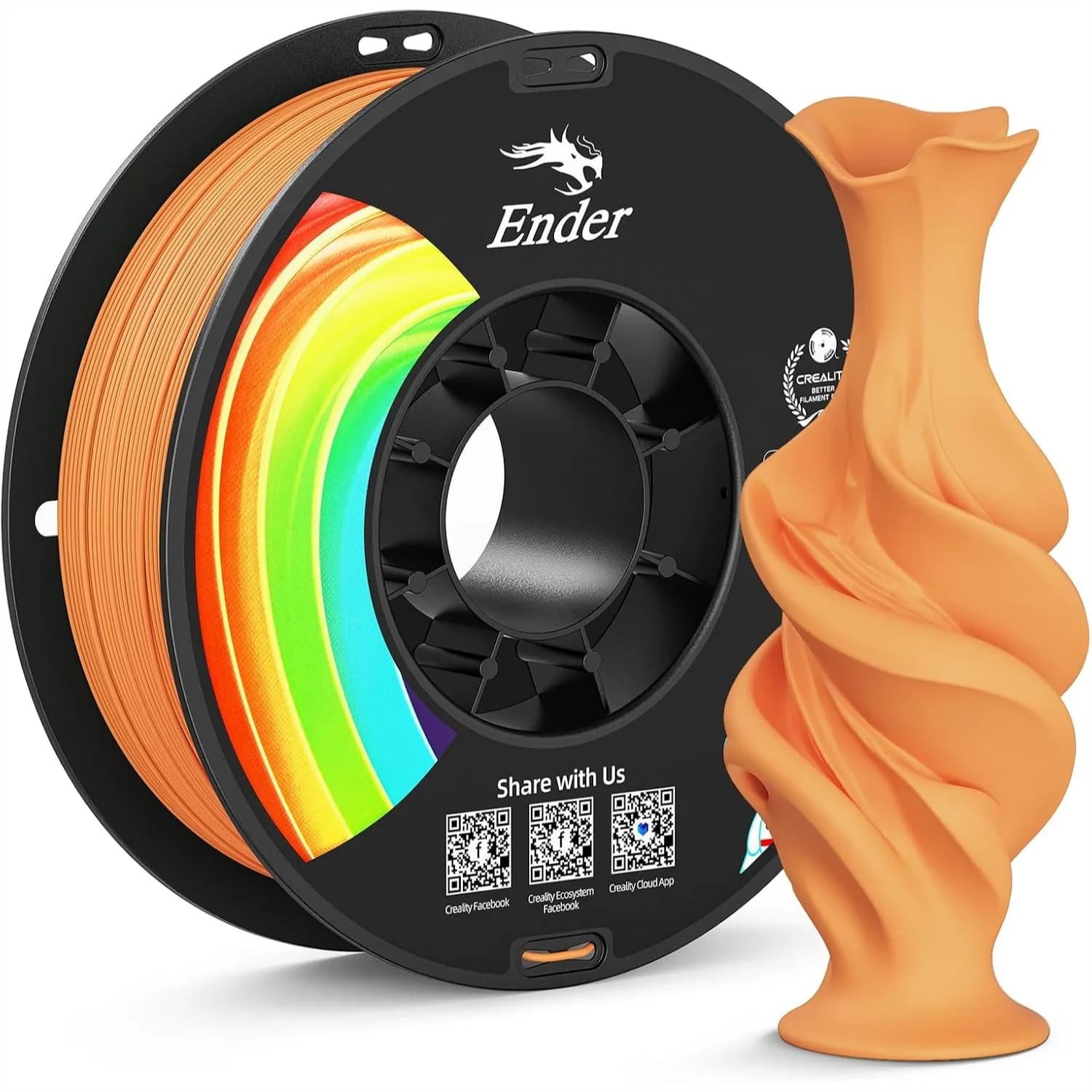 Filamento PLA Plus Opaco 1.75mm, Basso Deformarsi, Linee di Strato Minime, Precisione Dimensionale +/- 0.02mm, Filamento per Stampante 3D 1kg