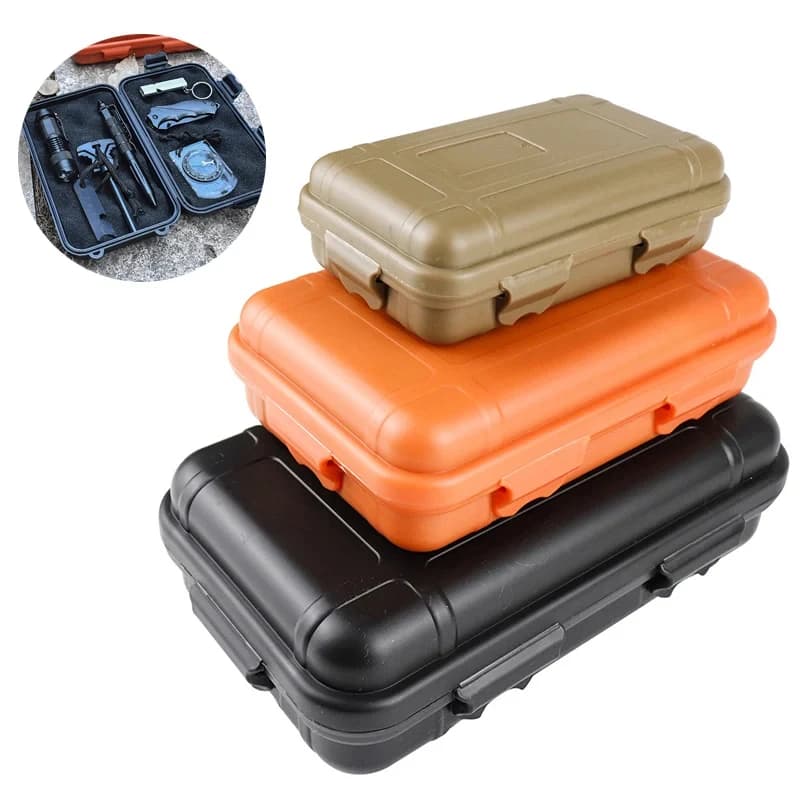 Extra large box for EDC survival kit, shockproof and waterproof box, sealed box, outdoor survival container