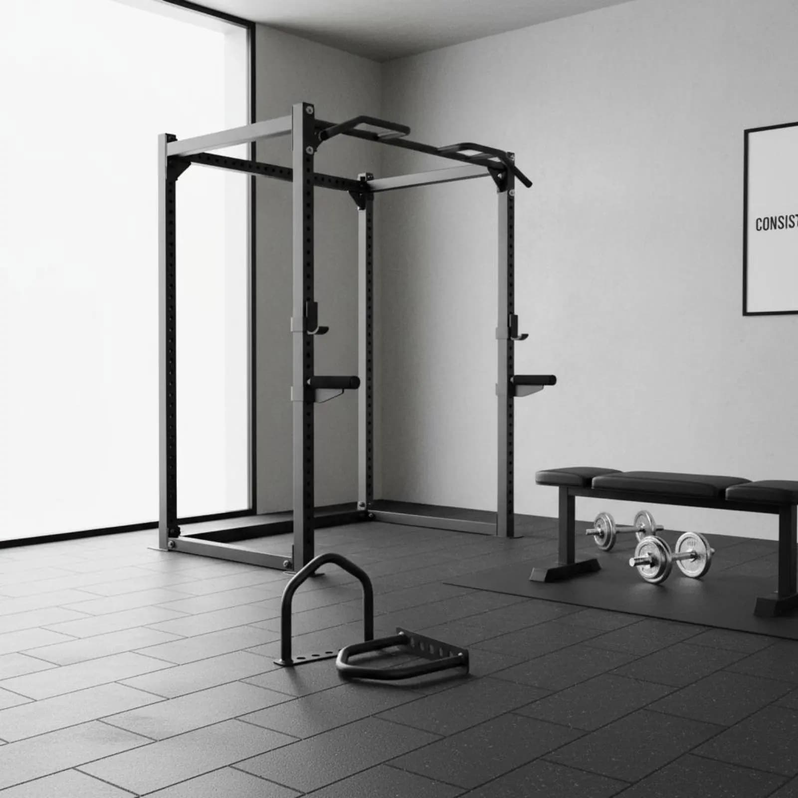 Double Curved Pull up Handle Long-Lasting Steel Twofold Bend Chin-up Bar Grip Neutral Grip Pull up Handles High Weight Capacity