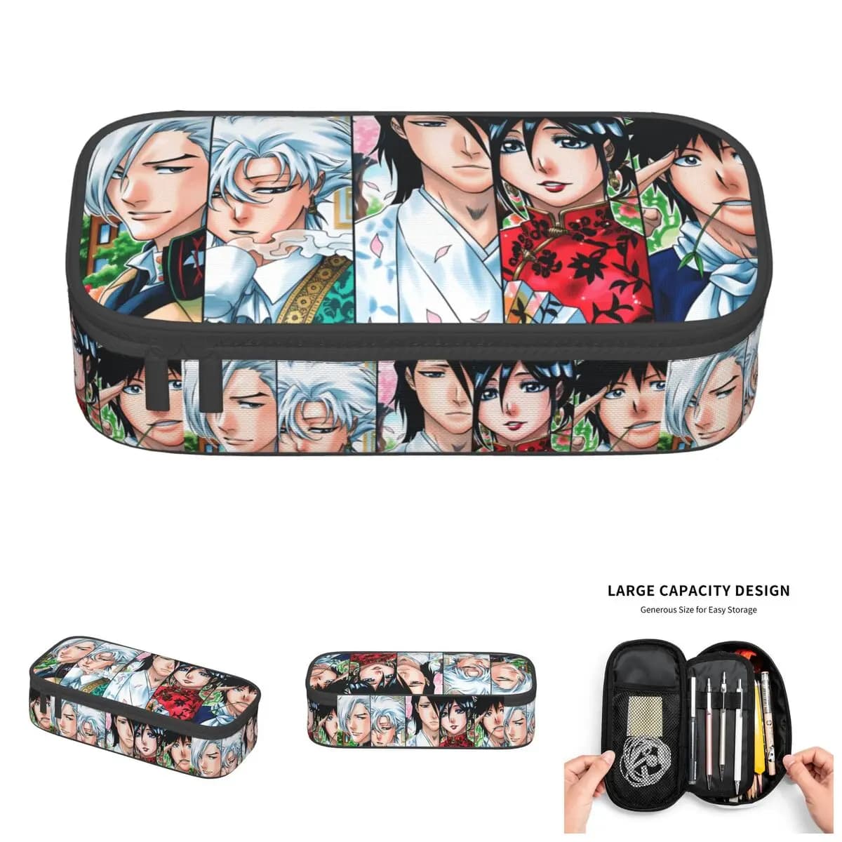 Simpatico astuccio per matite di Byakuya Kuchiki Bleach Toshiro Hitsugaya per Rukia Kuchiki Kaien Shiba, custodia per penne, accessori scolastici
