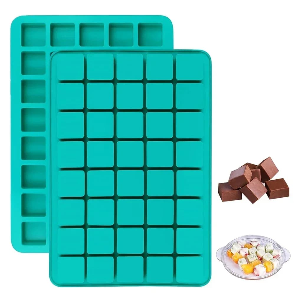 Stampo in Silicone per Cioccolatini, Caramelle, Trufte, Fat Bombs, Snack Keto, Cubetti di Ghiaccio, Fondente, Praline, Gommose e Gelatine - 1 Pezzo