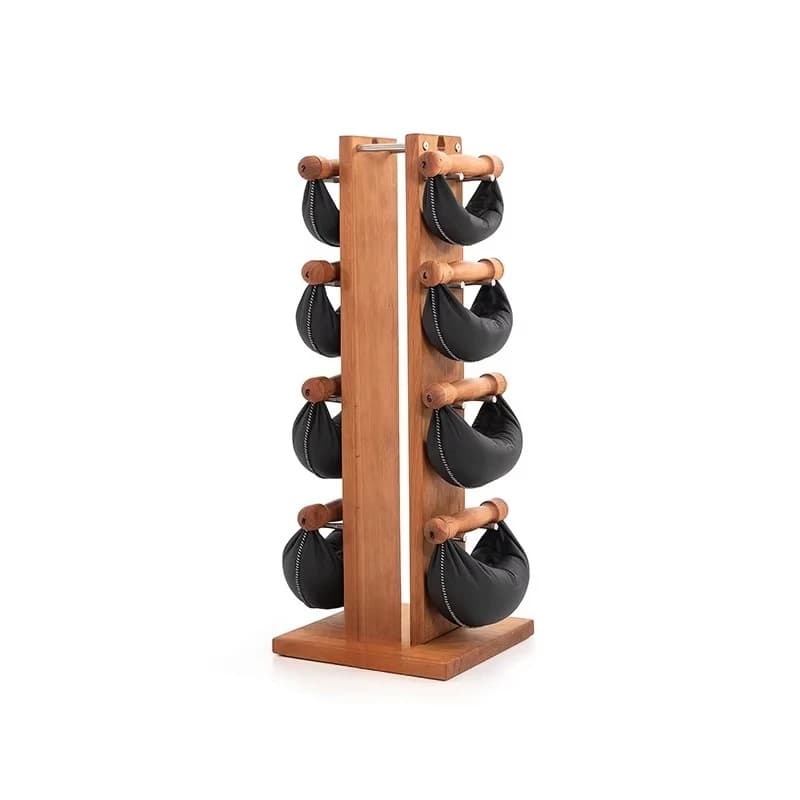 Manubri for domestic use, kettlebell, silent tower in leather, fitness equipment for training and arms strengthening