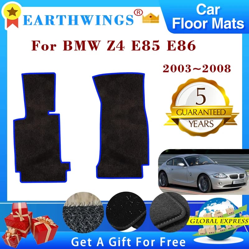 Per BMW Z4 E85 E86 2003 2004 2005 2006 2007 2008 Auto Tappetino Tappeti Pannello Pedane Tappeti Copertura Mantello Rilievi Del Piede Accessori Auto