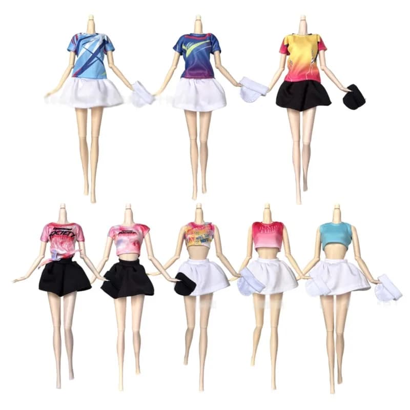 Vestiti per bambole Supermodel da 30 cm, set di top e gonne in stile sportivo, abbigliamento per bambole da vestire per la tua bambola BB 1/6 FR