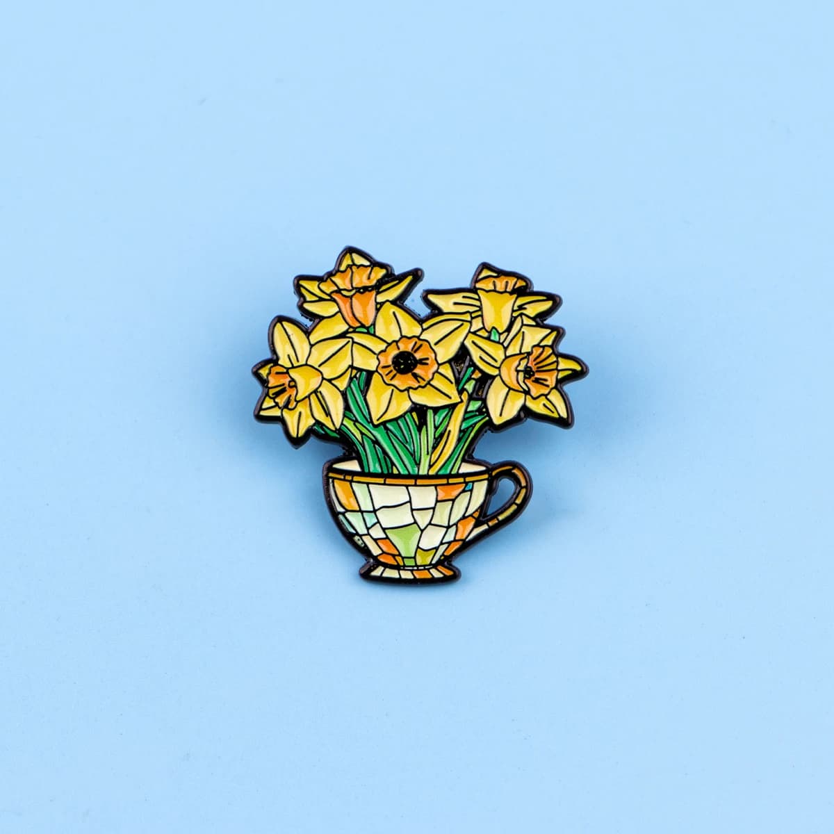 Bellissima Spilla in Smalto a Forma di Fiore di Narciso, Distintivo Cartoon per Borse, Jeans, Felpe, Denim, Spilla da Risvolto, Gioiello, Miglior Regalo