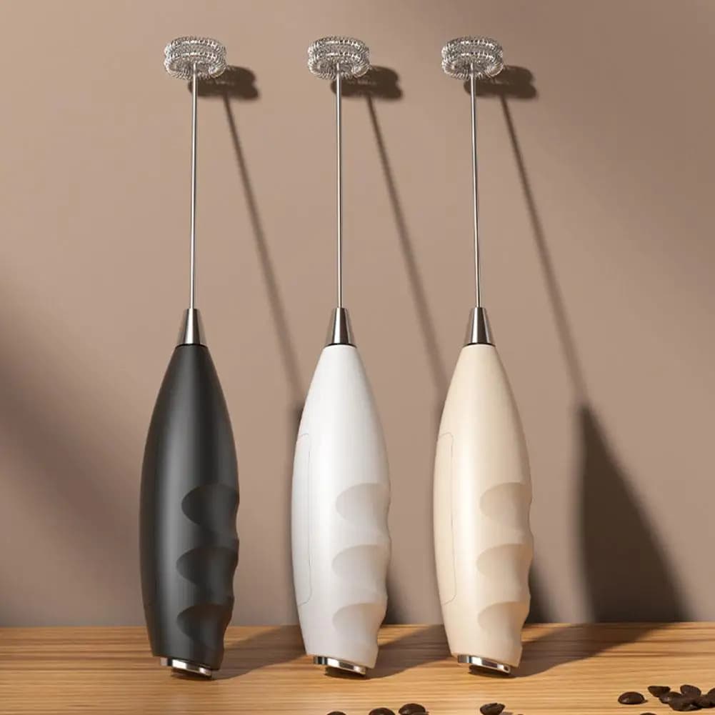 Montalatte elettrico senza fili Macchina per schiuma Caffè Latte Mixer Manico elettrico Frullatore Frullino per le uova Strumenti di cottura caldi