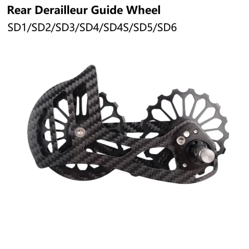 Bicicletta In Fibra di Carbonio Ceramica Deragliatore Posteriore 17T Puleggia Ruota Guida Per Shimano 6800 R7000 R8000 R9100 R9000 Accessori Bici