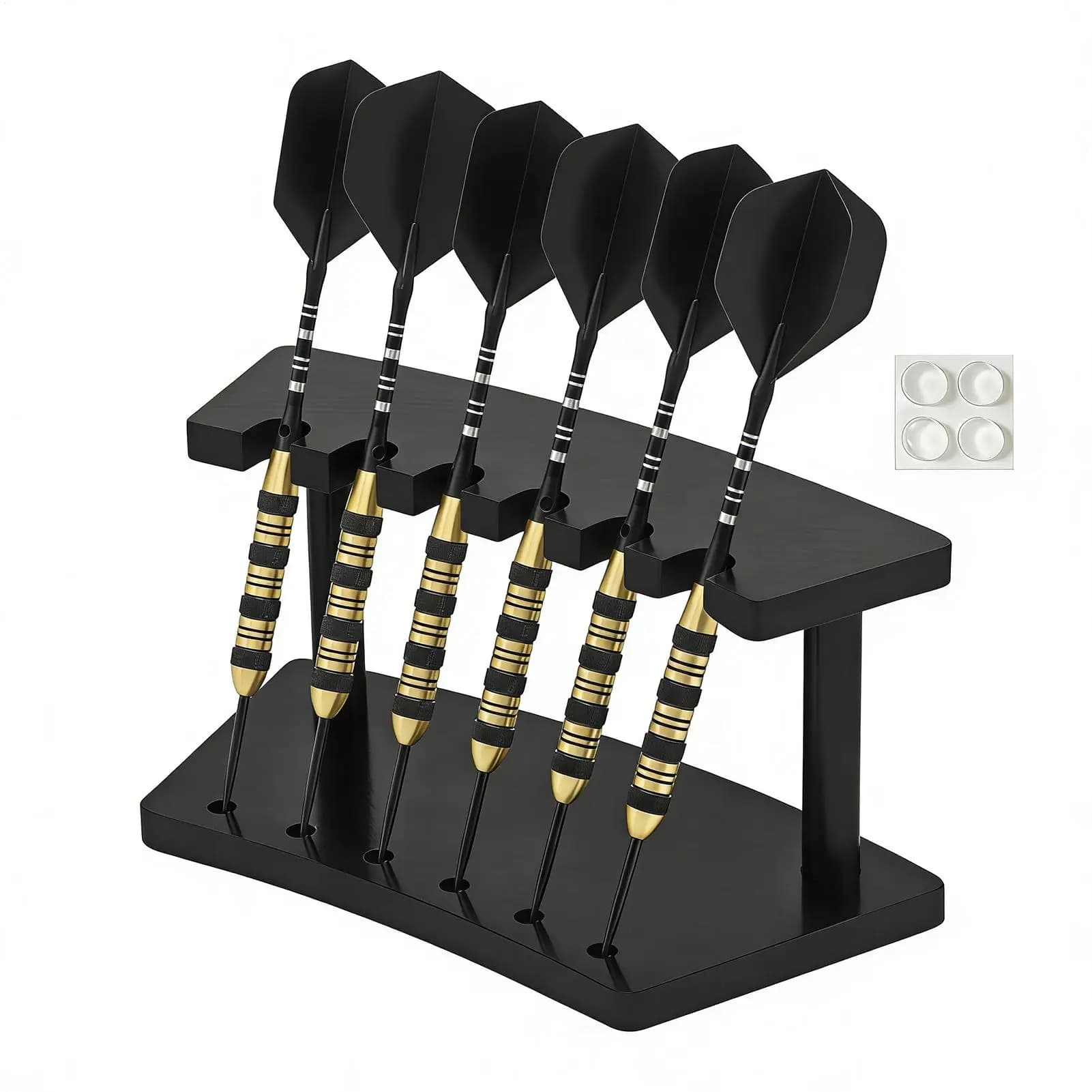 Supporto Organizzatore per Freccette in Acrilico, Custodia Antiscivolo Salvaspazio con Espositore per Freccette, Decorazione per Sala Giochi e Feste