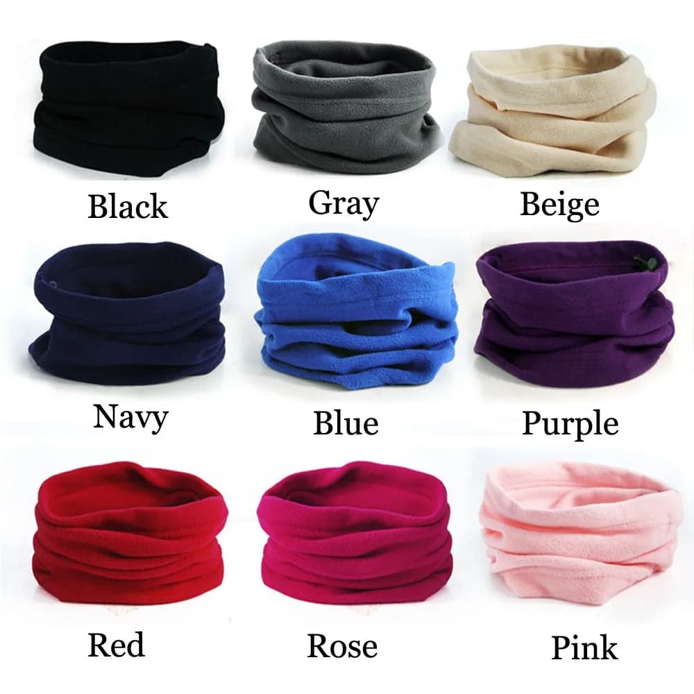 Cappello da donna con cappuccio in pile, berretto, maschera per il viso, scaldacollo, sciarpa con snood da sci