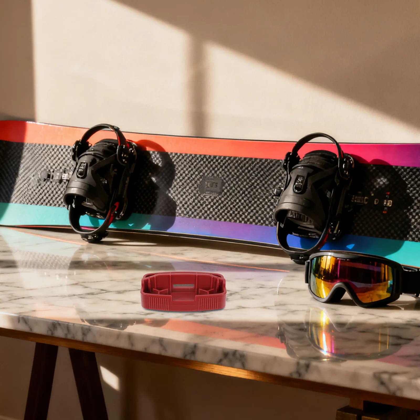 Regolatore Angolare per Tavola da Sci, Costruzione Compatta in Alluminio per Facile Impostazione delle Attacche da Snowboard, Sport Invernali