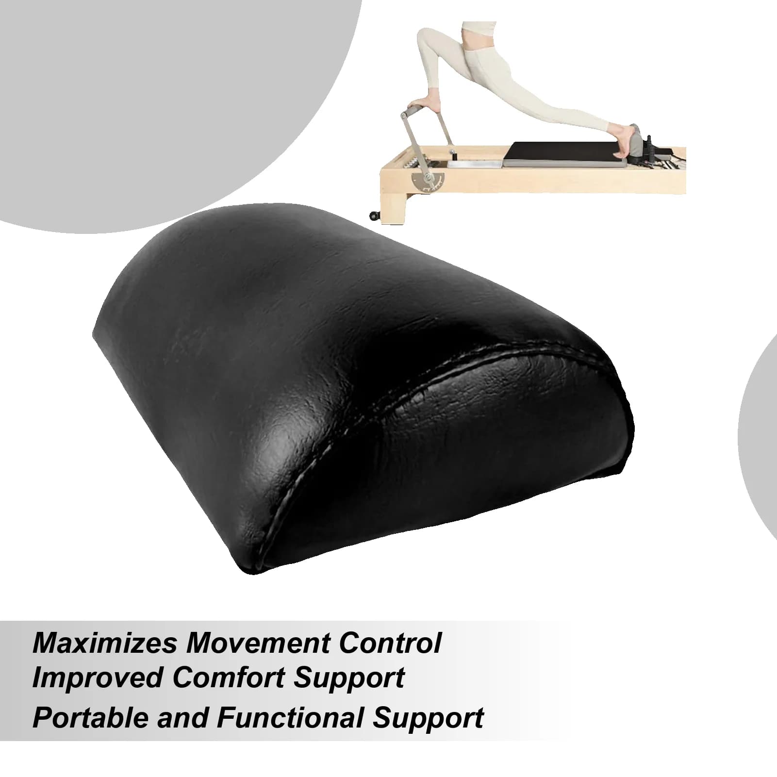Cuscino per pilates Cuscino per pilates Cuscino di supporto Cuscino ergonomico e confortevole per l'allenamento Poggiatesta per la casa Soggiorno Tappetino per yoga Palestra