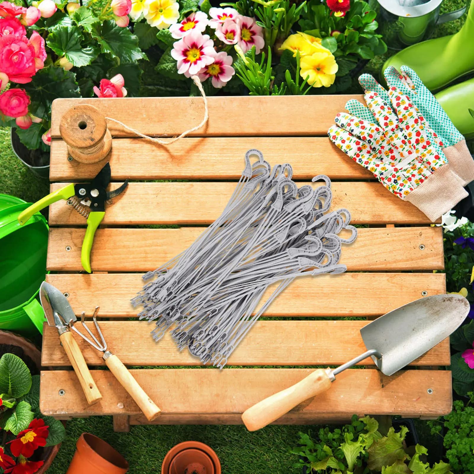 50 Pcs Plant Pot Hanger Garden Hanging Hook for Planter Pots Hooks Load Outdoor Hangers Indoor