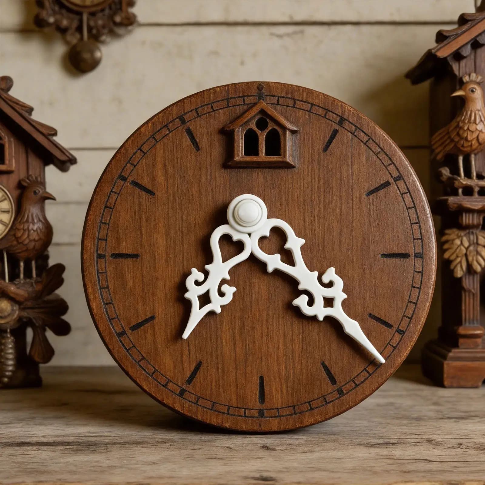 1Set Cuckoo Clock Hands Replacement Decorative Golden Cuckoo Dial Repair Hands for Home Office Bedroom Wall Clock DIY