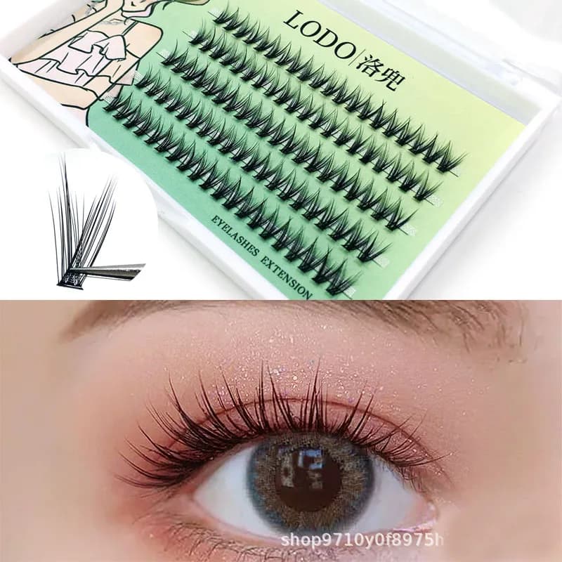 Segment Angel Eyelashes ciglia spesse innestate trucco estensioni delle ciglia ciglia finte strumento per ciglia professionale naturale morbido