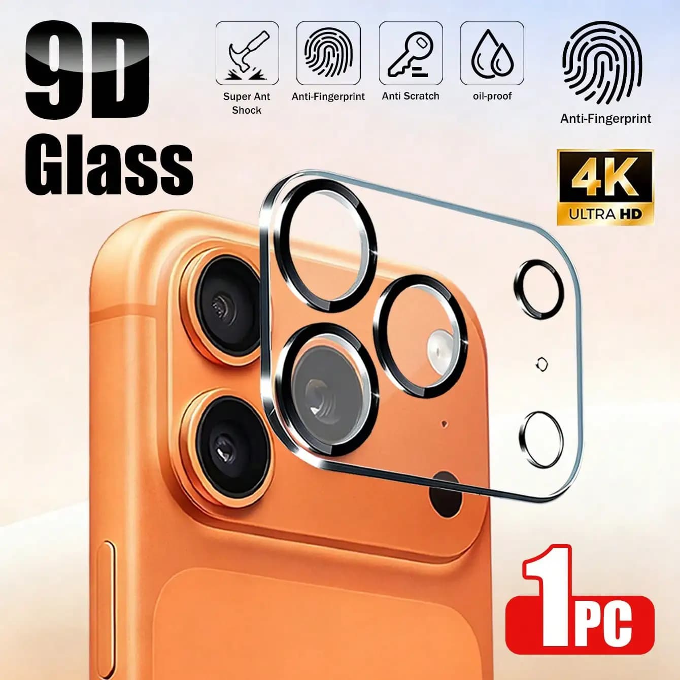 High Definition Transparent Camera Lens Protector Film, Suitable For IPhone 17 Pro Max/17 Pro/17/Air/16e/16Pro Max/16Pro, Scratch-Resistant, 9H Hardness, Bubble-Free Installation, Comes With Dust Sticker, Provides Necessary Protection