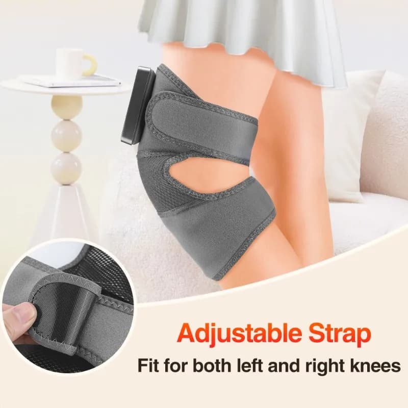 FF 2Set Cordless Ginocchio Massaggiatore Pad Termico Spalla Vibrazione Gamba Braccio Articolazione Tutore Muscolo Rilassamento Strumento di Massaggio Muscolare