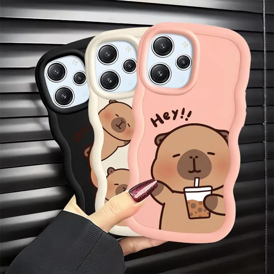 Soft phone case Capybara cute cartoon for Xiaomi Redmi 10C 13C A1 + A2 Plus 9C A5 10A 12C A3 9T 14C