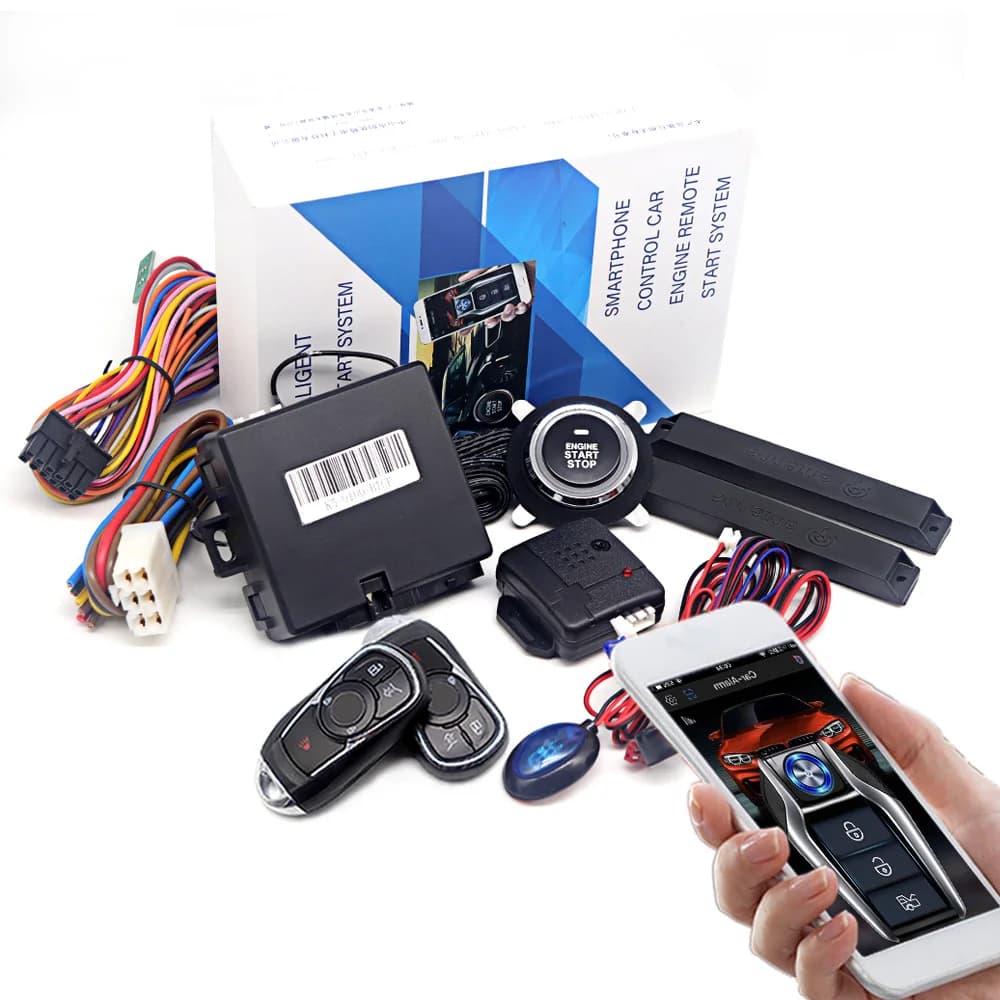 Kirbin K5-9100 Allarme auto con avvio automatico Avviamento remoto Arresto avviamento automobilistico Sistema di pulsanti di avvio Per Ford/Hyundai/Kia/Buick